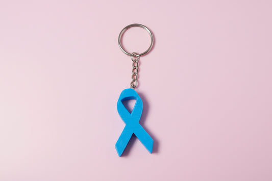 Cancer Ribbon Keychain